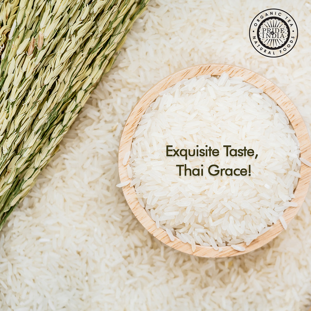 Thai White Jasmine Rice - Hom Mali Fragrant Long Grain Jar